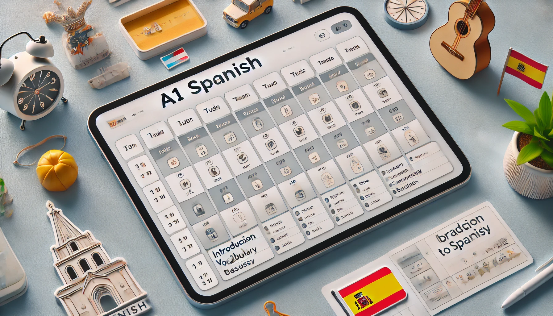 A1 Spanischkurs Plan